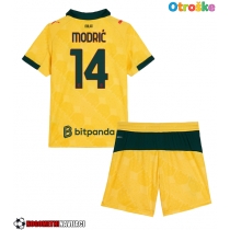 Otroške Nogometnih dresov AC Milan Luka Modric #14 Tretji 2025-26 Kratki rokavi (+ hlače)